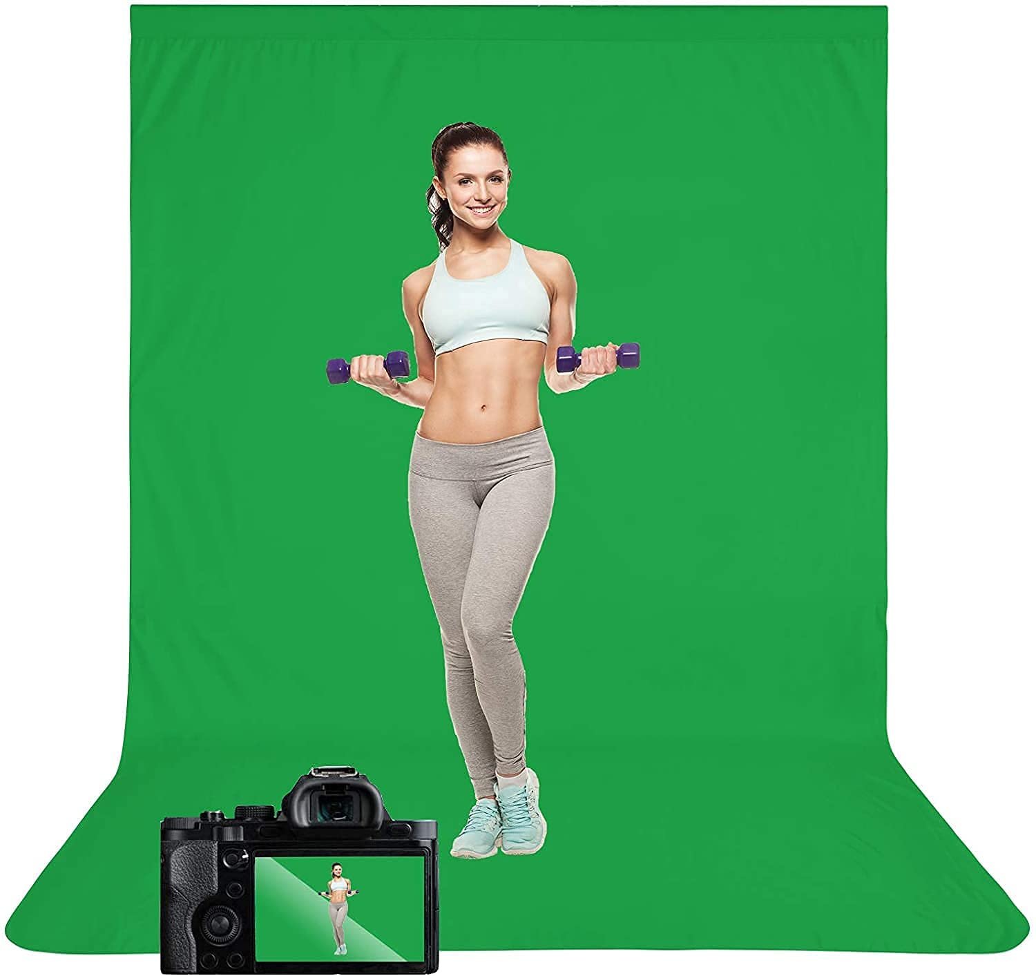 HIFFIN 8X12 Ft. Green Screen